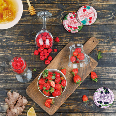 Le Parfait jars offer a wider opening for easy filling.