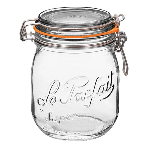 Le Parfait Super Jar preserving harvest demonstrates versatile glass canning for seasonal produce.