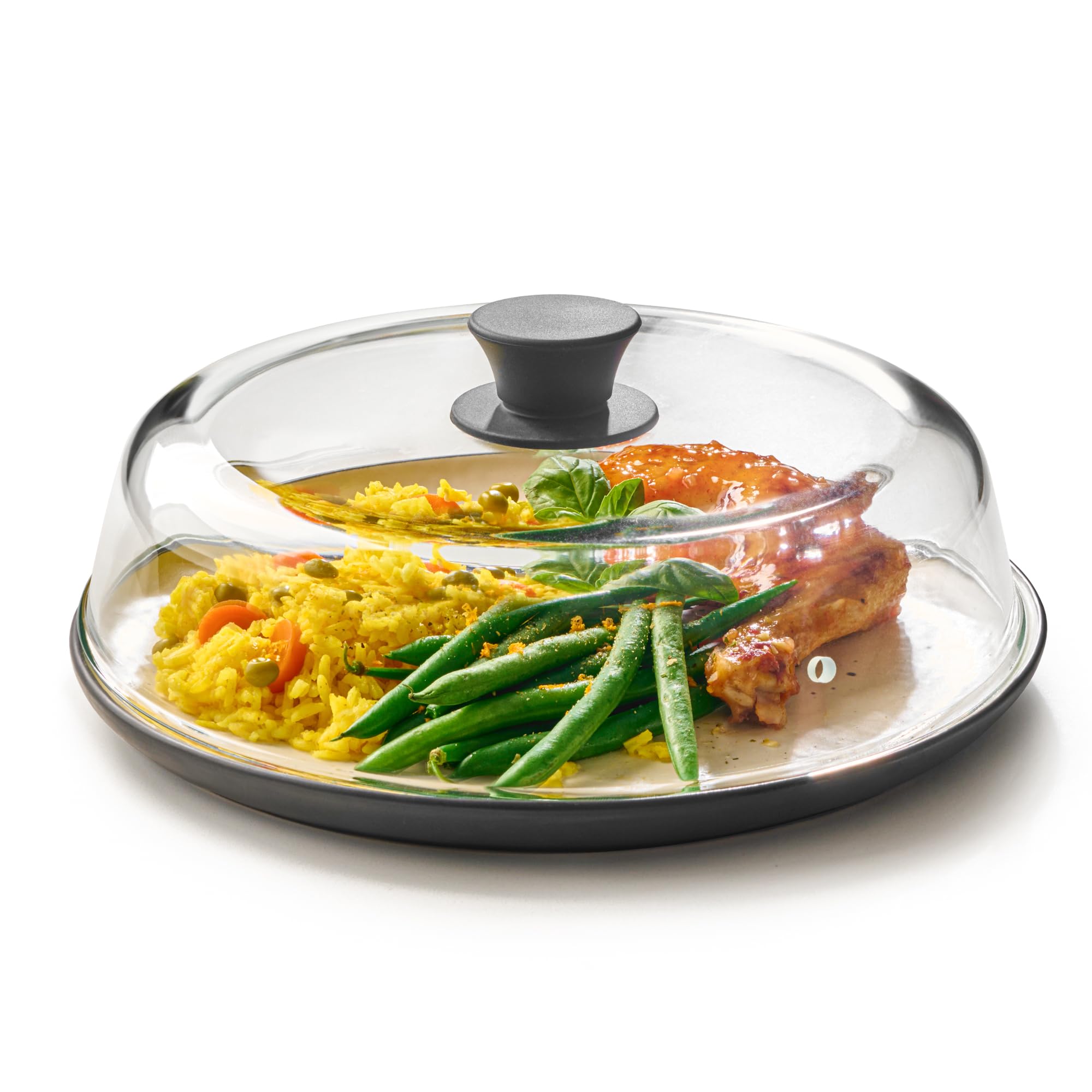 Le'raze 10-inch lid stores neatly in a kitchen drawer.