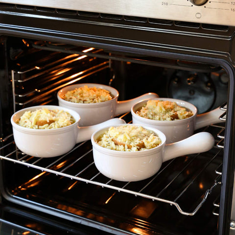 LE TAUCI oven-safe bowl ready for baking and reheating