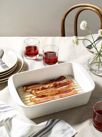 Oven-safe up to 500°F in LE TAUCI ceramic bakeware