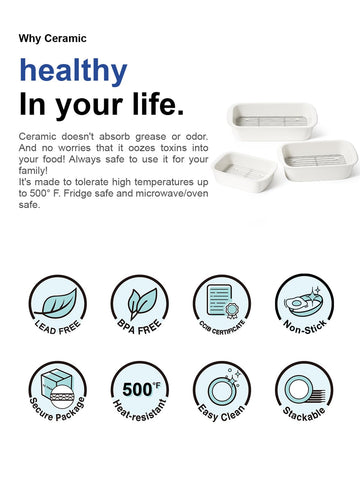 LE TAUCI casserole set ideal for lasagna and roasts