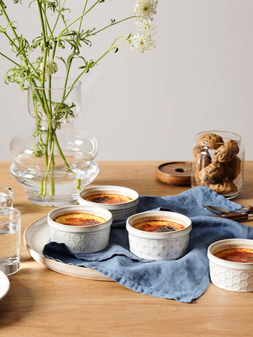 LE TAUCI ceramic baking dishes ramekins for puddings and sauces.