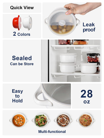 LE TAUCI 28oz ceramic ramen bowl in white keeps portions warm and versatile.