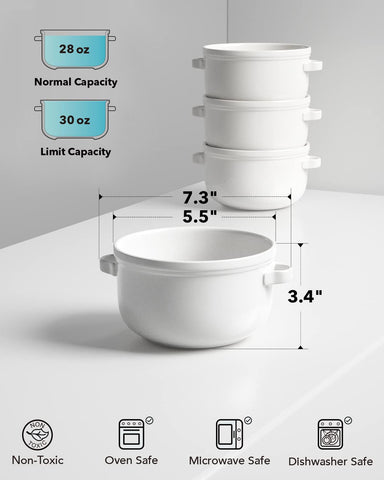 LE TAUCI ceramic bowls glaze close-up reveals smooth finish that resists odors.