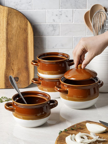 LE TAUCI ceramic crocks withstand high heat up to 482°F.