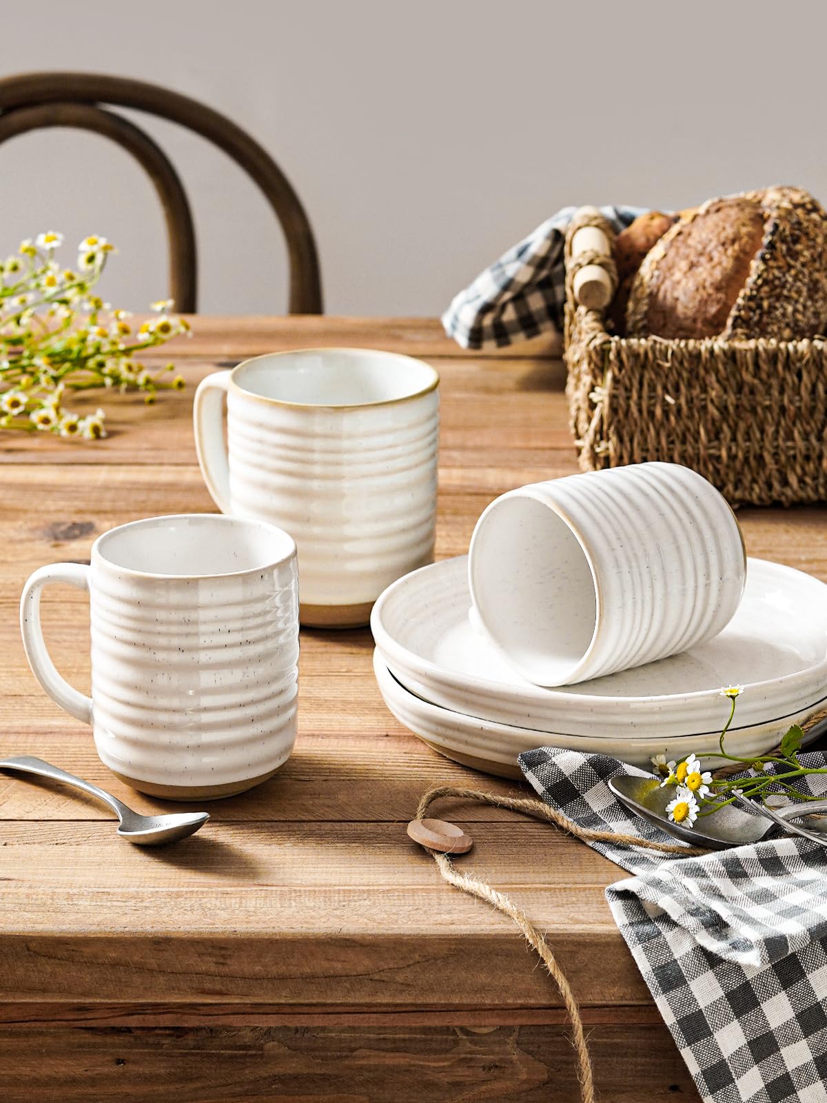 LE TAUCI 12oz gift-ready mug set ideal for housewarming or weddings.