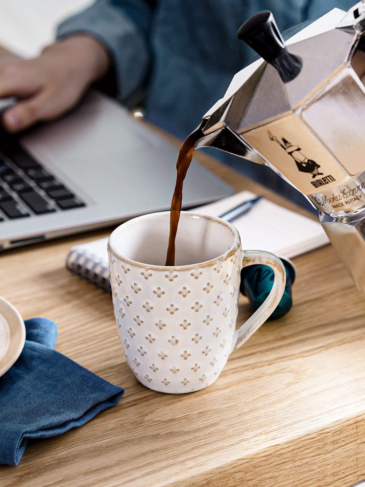 LE TAUCI compact 3.4-inch mug ideal for espresso and hot cocoa