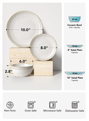 LE TAUCI 27 oz soup bowl in reactive beige glaze for hearty servings