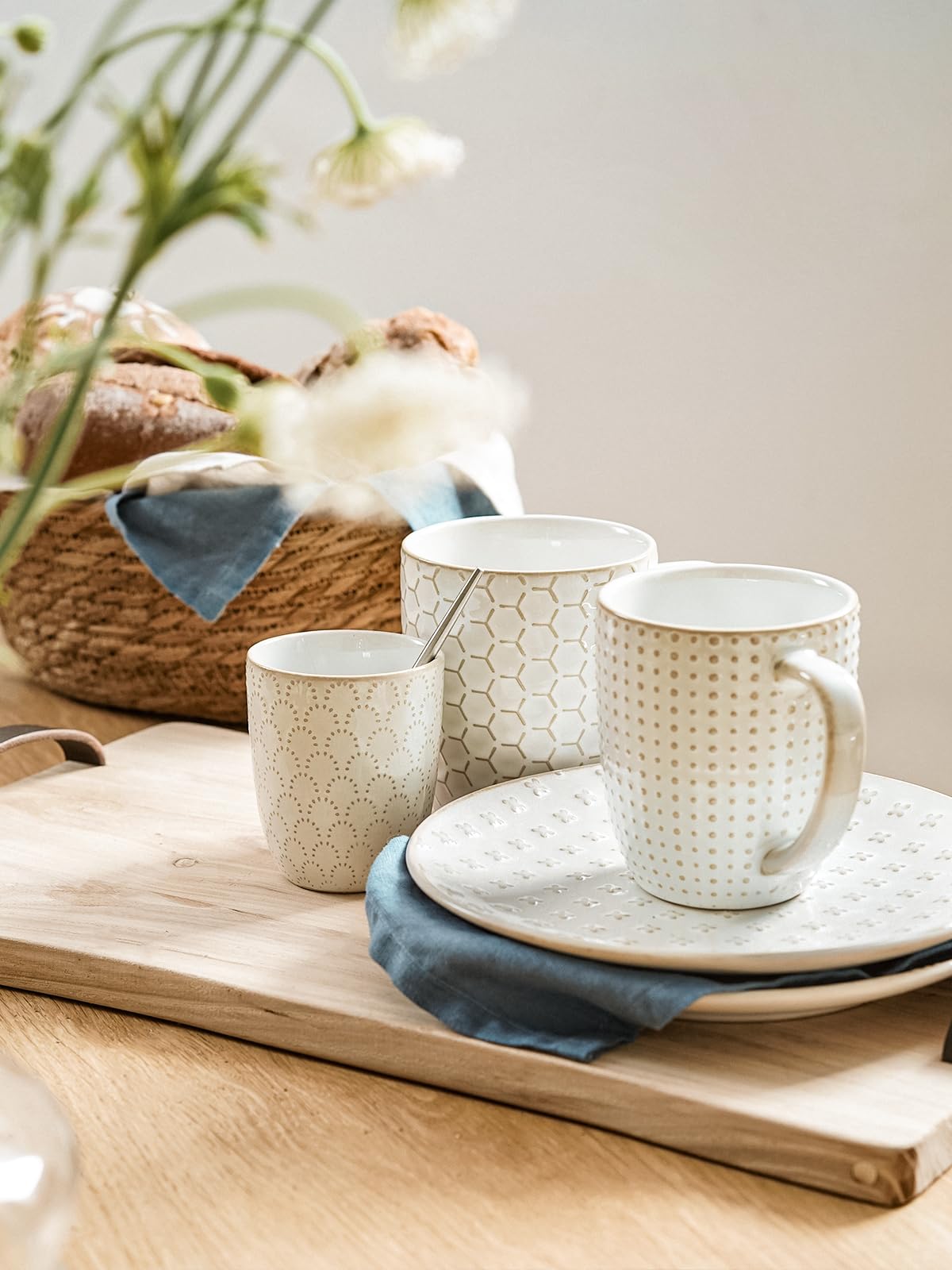 LE TAUCI dishwasher-safe mugs for easy cleaning