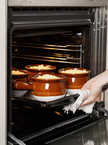 LE TAUCI dishwasher-safe bowls make cleanup quick after dinners