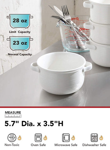 LE TAUCI durable ceramic bowls safe for acidic dishes.