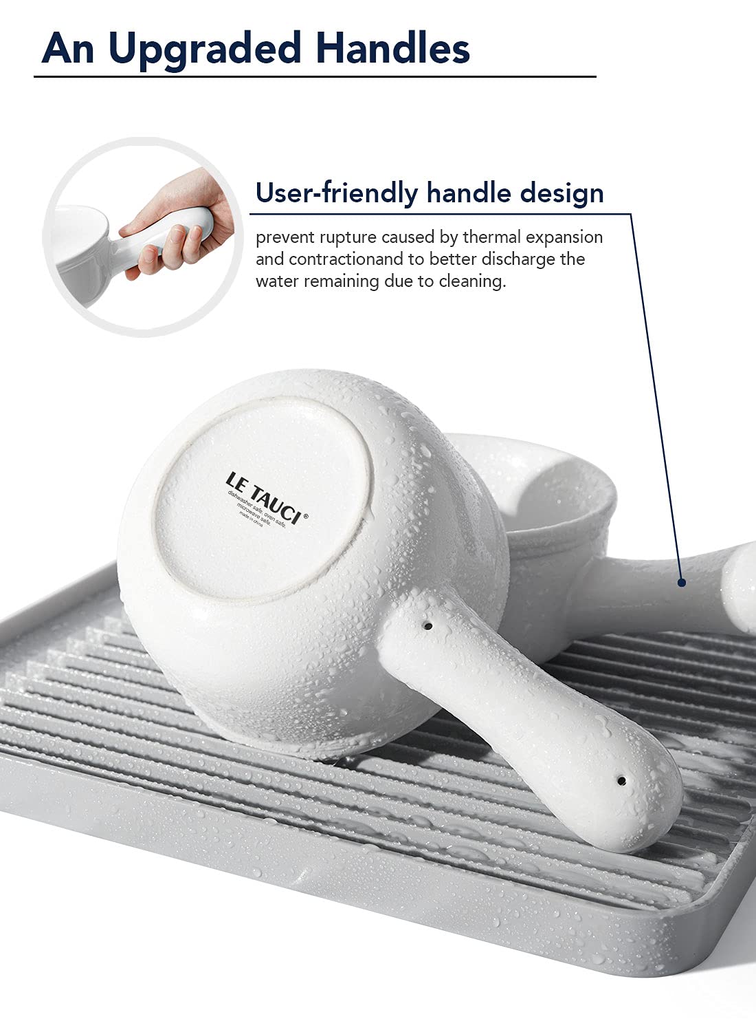 LE TAUCI dishwasher-safe bowls for quick cleanup after meals