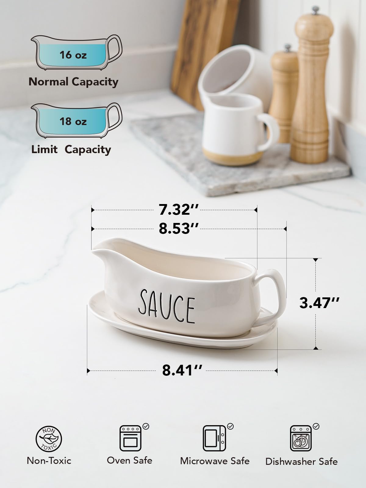 LE TAUCI farmhouse white glaze on a versatile ceramic serving piece.