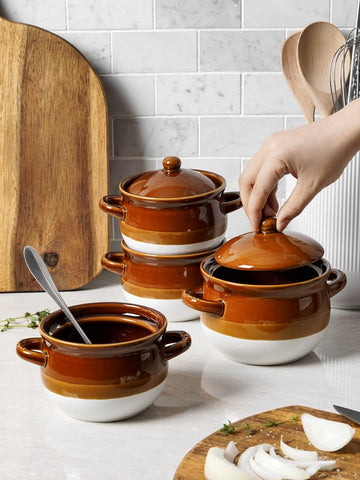 LE TAUCI fridge safe and dishwasher safe ceramic bowls for quick cleanup