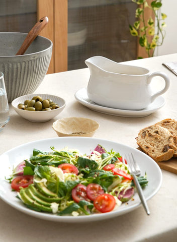 LE TAUCI glazed ceramic finish adds smooth, easy-clean surfaces