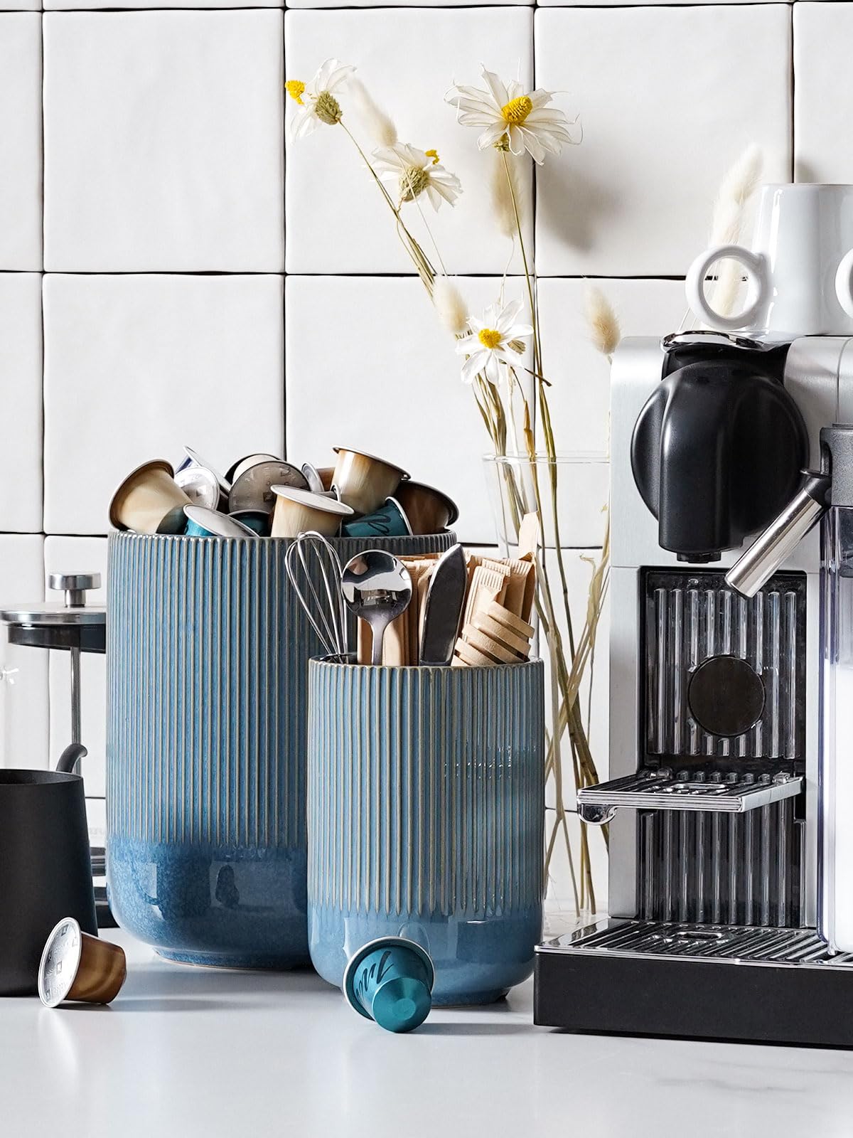 LE TAUCI coastal oceanic finish adds seaside style to your counter.