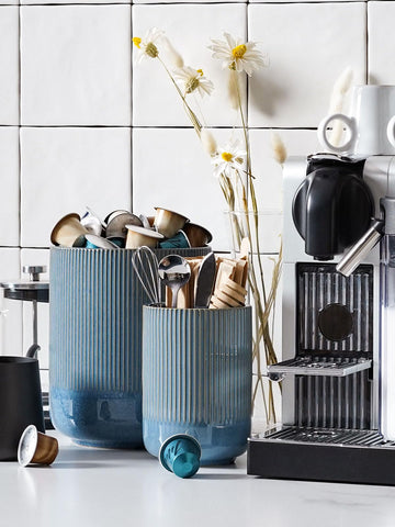 LE TAUCI coastal oceanic finish adds seaside style to your counter.