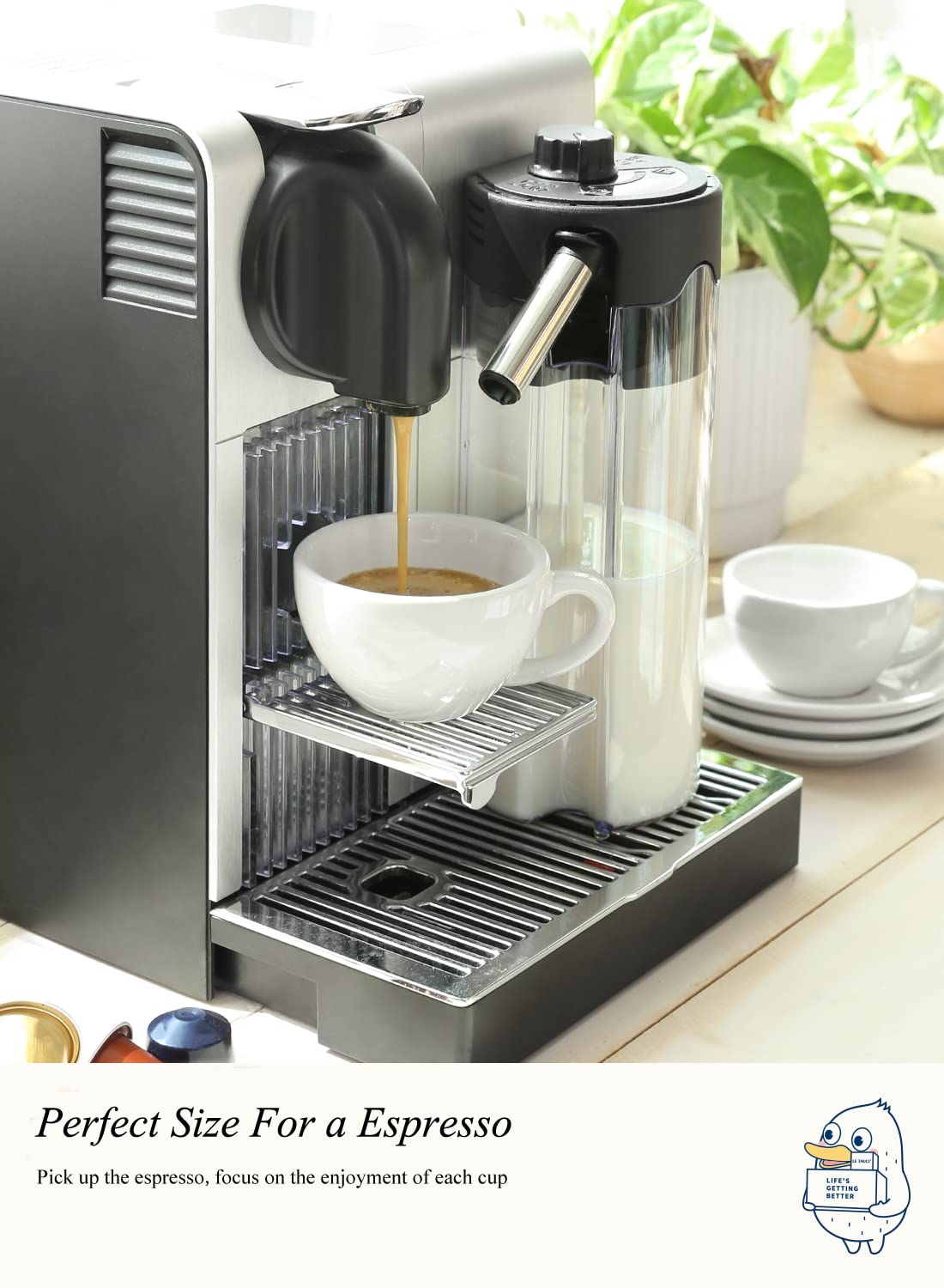 LE TAUCI latte-art-friendly demitasse cups support crema-rich pours.
