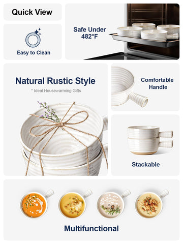 LE TAUCI onion-soup bowl oven-safe design for baking and reheating