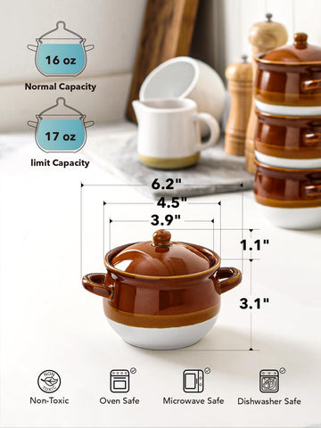 LE TAUCI oven safe and microwave safe crock withstands heat