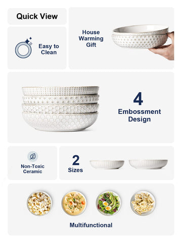 LE TAUCI 36oz capacity bowl showcasing large serving size