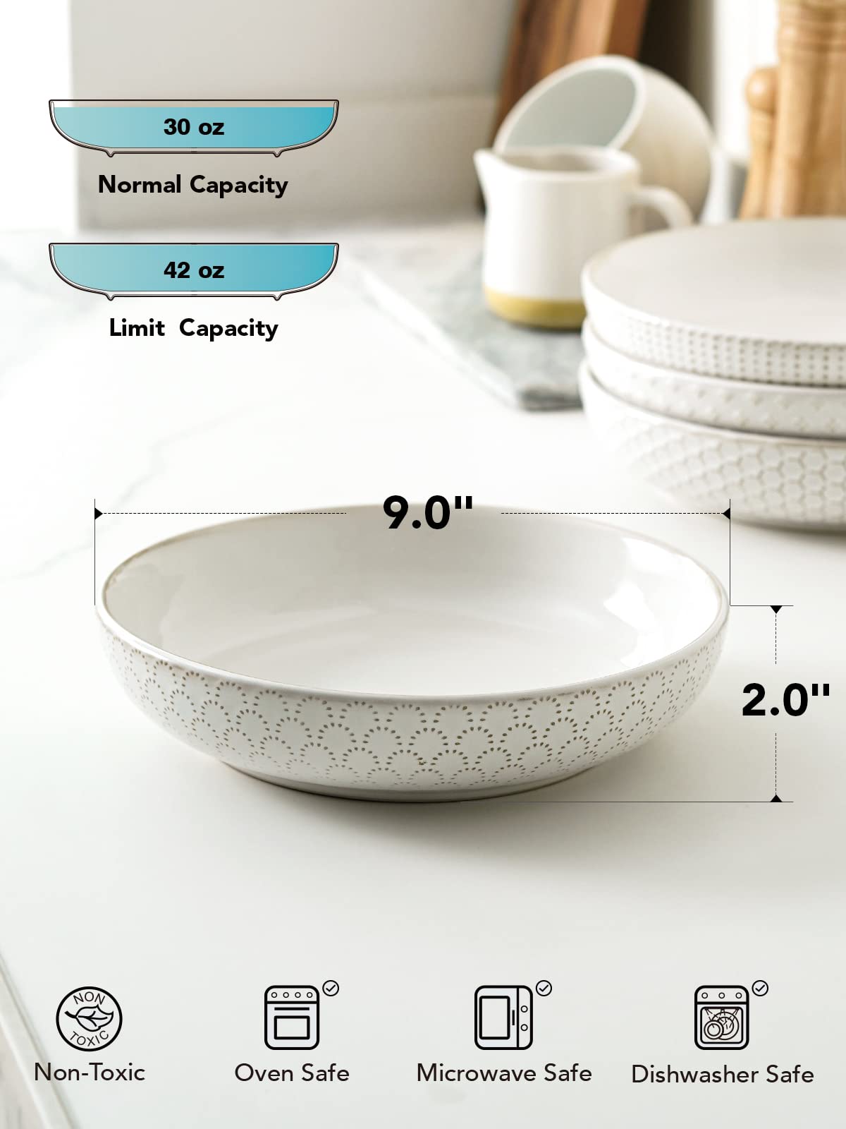 LE TAUCI bowls are microwave-safe for quick reheats after meals.