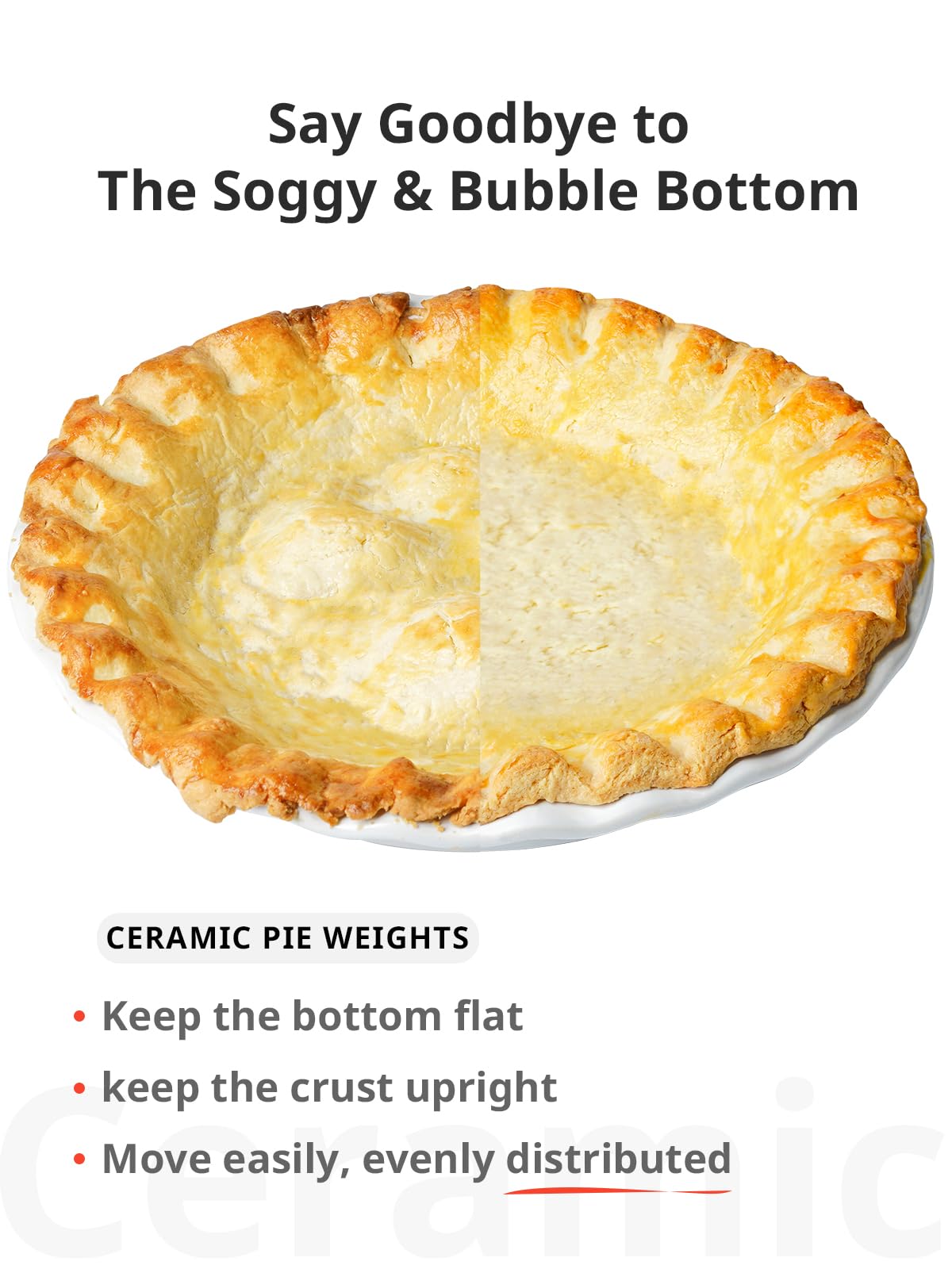 LE TAUCI serving-ready pie plate displayed on table