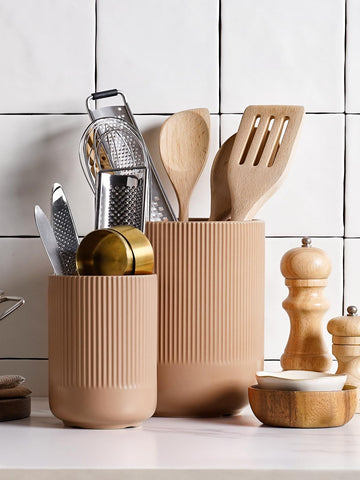 LE TAUCI set of 2 utensil holders for versatile kitchen organization.