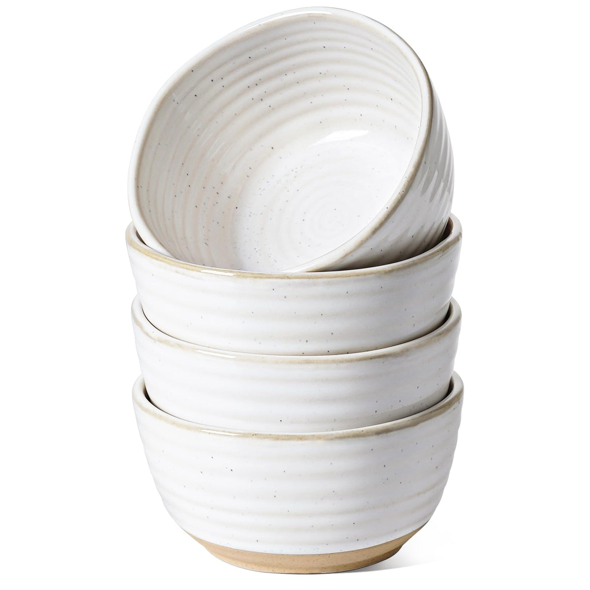 LE TAUCI small bowls 10oz arctic white set of four for desserts and snacks