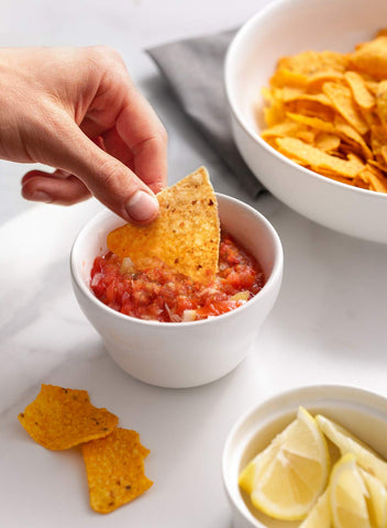 LE TAUCI small bowls for condiments and dipping sauces in white