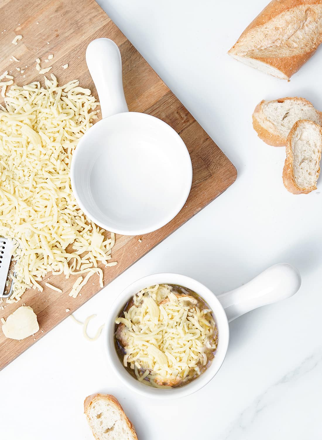 LE TAUCI stackable soup bowls saving cabinet space