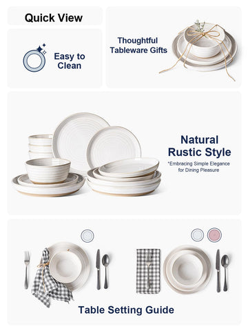 LE TAUCI stackable dinnerware saving cabinet space.