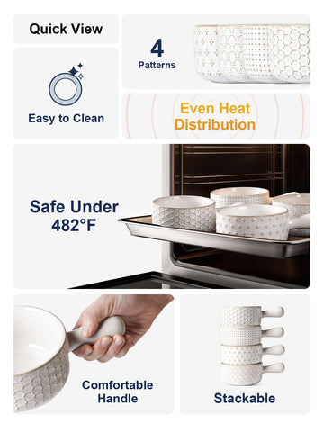 LE TAUCI stackable bowls saving cabinet space and simplifying cleanup