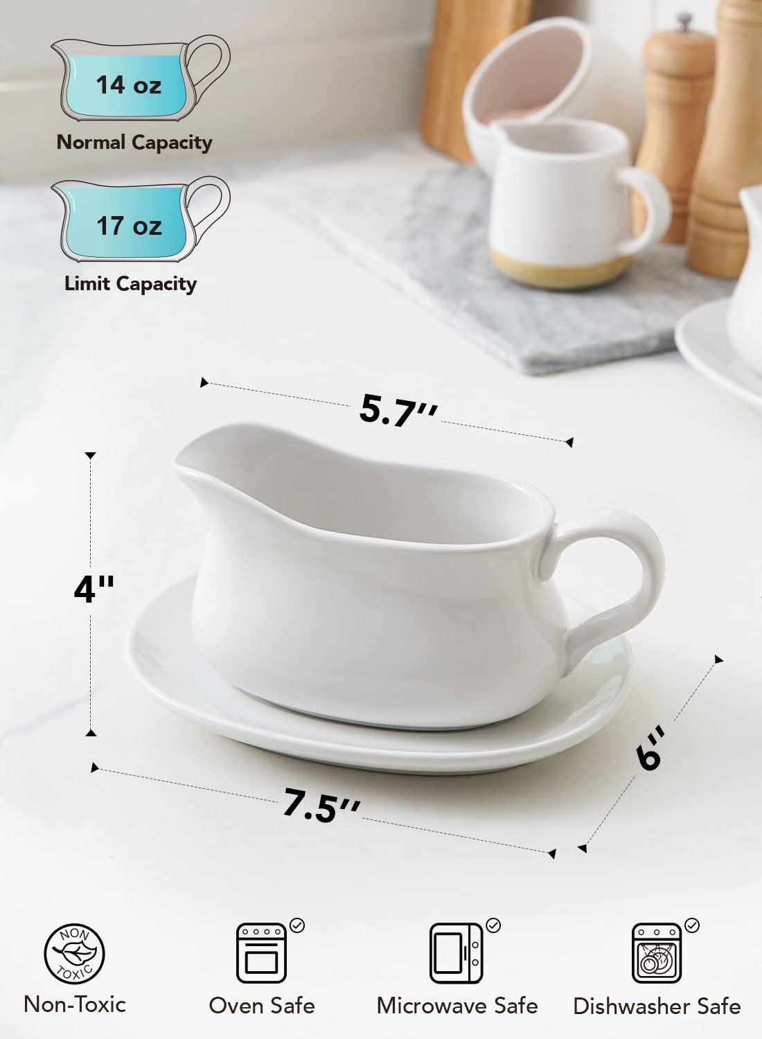 LE TAUCI stoneware ceramic 2-pack built for daily use
