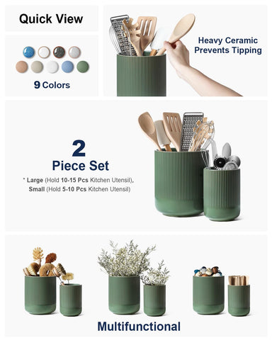 LE TAUCI large holder highlights durable ceramic finish for daily use.
