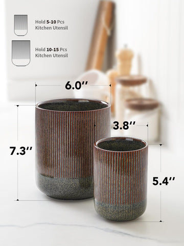 LE TAUCI modern decor utensil holder enhances kitchen style.
