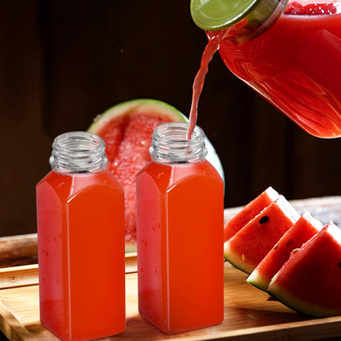 Leaflai 12-pack of 8oz bottles provides versatile storage for juices and more