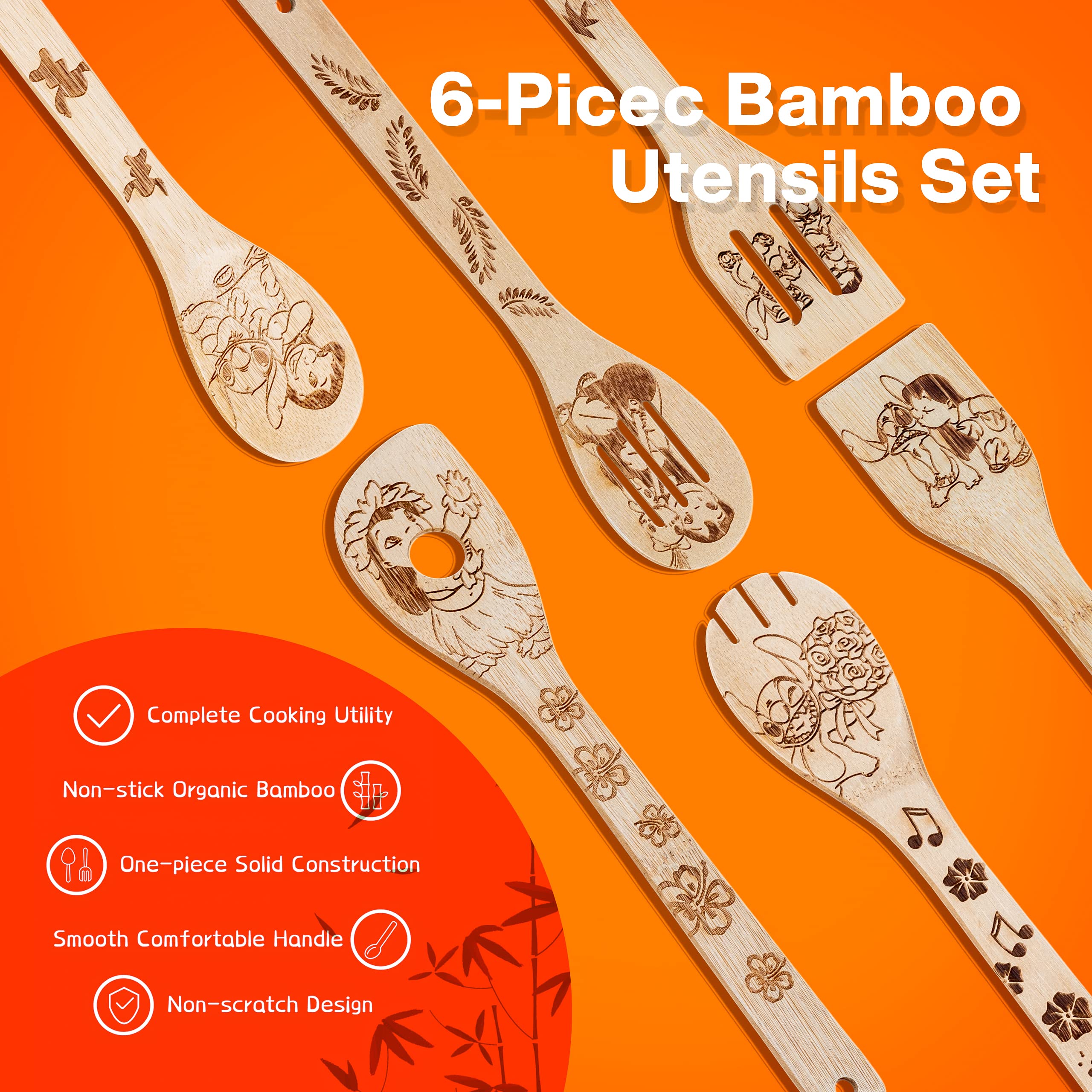 LeafyLane Stitch spoons on display as decorative kitchen accents.
