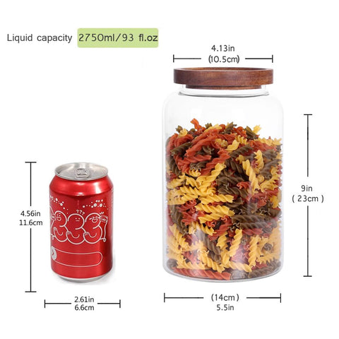 Leaves and Trees Y glass jar for tea and coffee storage preserves aroma.
