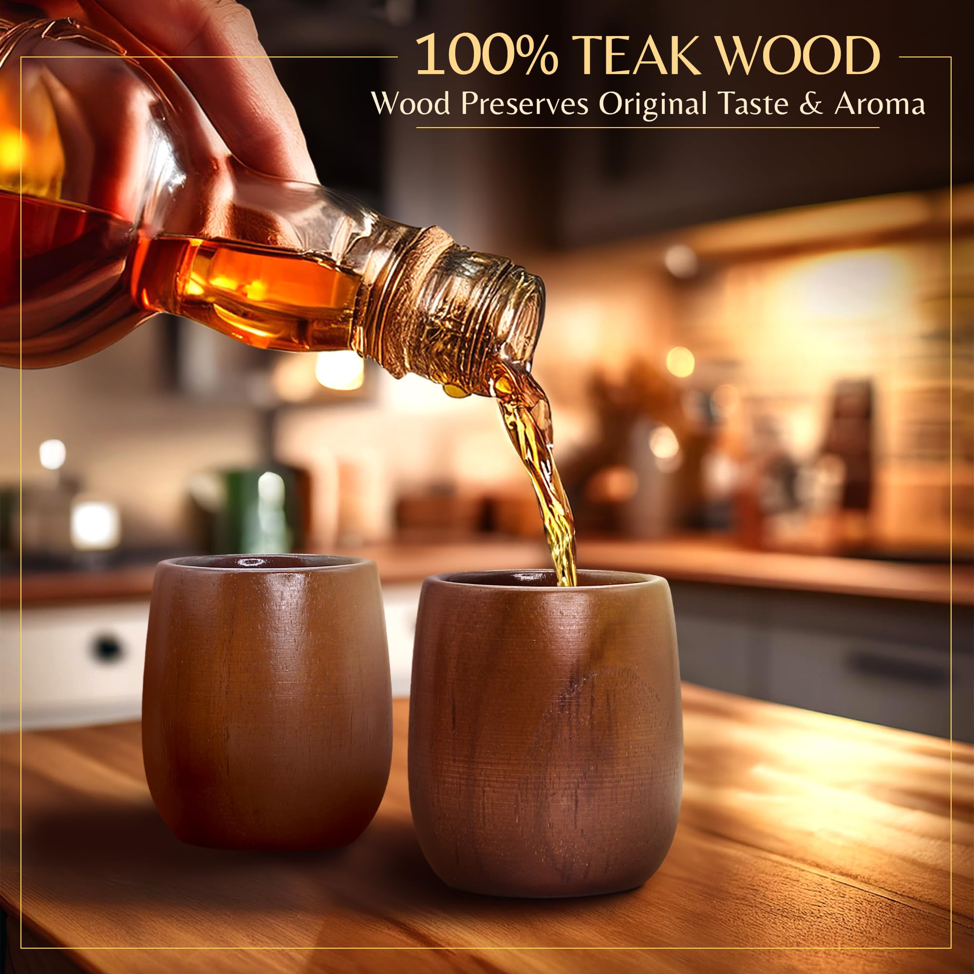 LEAVITT BAY COFFEE travel-friendly wood cups are durable.