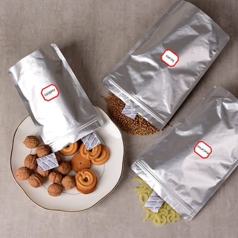 Leboduo kitchen storage setup showing durable heat sealed bags