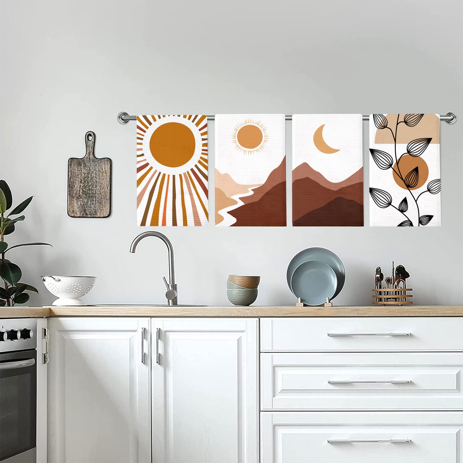 Lebsitey oven-handle-hang towel stays within reach during cooking.