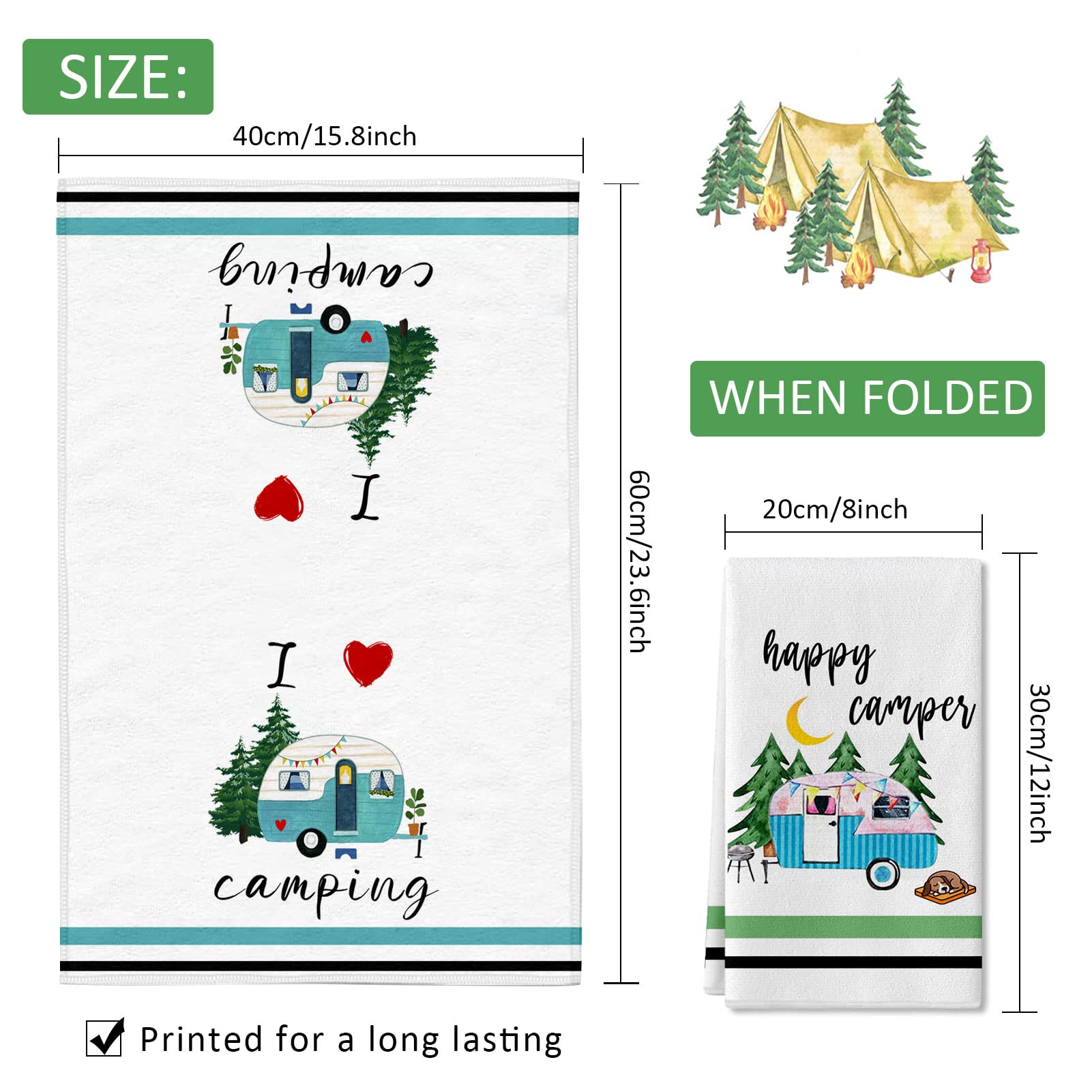 Lebsitey camping towels set for durable microfiber and quick absorption.