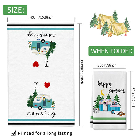Lebsitey camping towels set for durable microfiber and quick absorption.