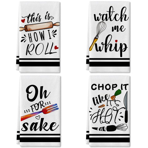 Lebsitey kitchen towel with whisk pattern for quick drying and gentle cleaning.