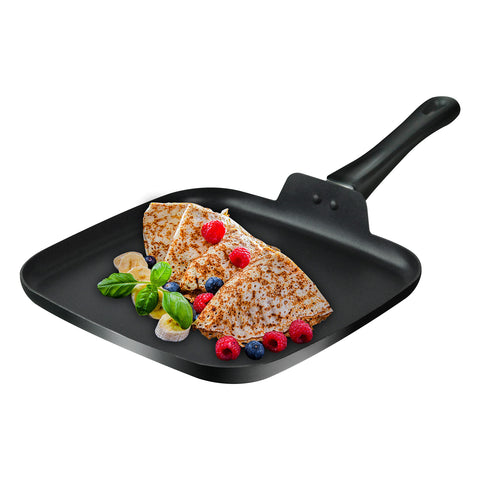 LECOOKING 10-inch square griddle pan front view ideal for eggs and quick sears