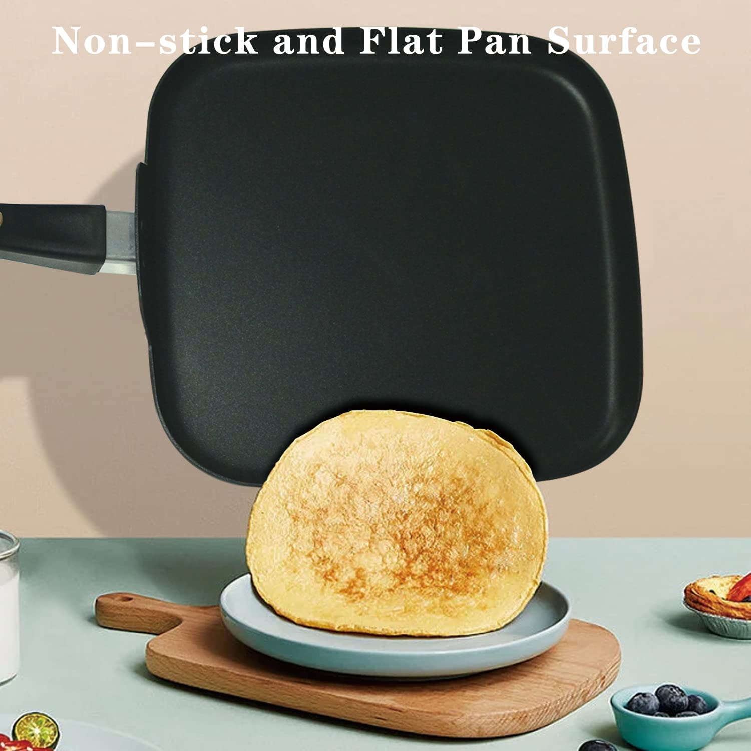 LECOOKING ergonomic handle detail for safer grip during cooking