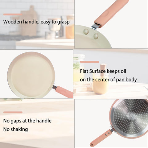 LECOOKING nonstick coating closeup emphasizes smooth release