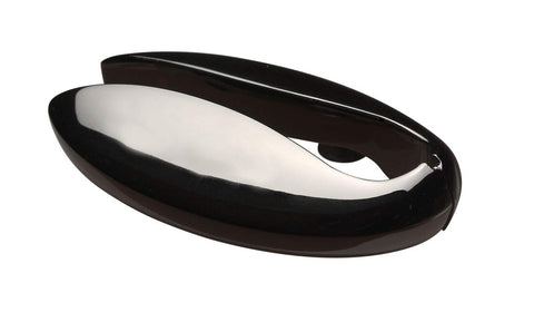 Le Creuset four-wheel system blades slice foil neatly.